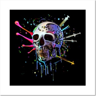 CRAZY ONE SKULL Posters and Art